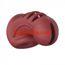 Model 28 - Ultra Soft Silicone Chastity Cage, red