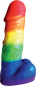 Preview: Rainbow Jumbo Pecker Candle