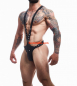 Preview: CUT4MEN - Dungeon Black Harness -vegan-