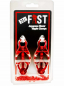 Preview: Mr.Fist Japanese Clover Nipple Clamps, red