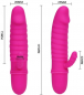 Preview: Pretty Love: Arnd 10 Function small Rabbit Vibrator, pink