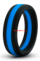 Preview: Performance Silicone Go Pro Cockring, black/blue