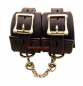 Preview: BOUND Nubuck Leather Ankle Restraints