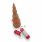 Preview: Cone Coma Mega Vibrating Buttplug, flesh - reachable & with remote control