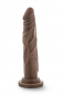 Preview: Dr. Skin Realistic 7,5 inch Dildo with Suction Cup, brown (chocolate)