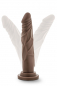 Preview: Dr. Skin Realistic 7,5 inch Dildo with Suction Cup, brown (chocolate)