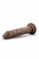 Preview: Dr. Skin Realistic 7,5 inch Dildo with Suction Cup, brown (chocolate)