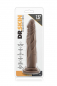 Preview: Dr. Skin Realistic 7,5 inch Dildo with Suction Cup, brown (chocolate)