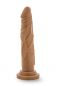 Preview: Dr. Skin Realistic 7,5 inch Dildo with Suction Cup, brown (mocha)