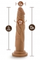 Preview: Dr. Skin Realistic 7,5 inch Dildo with Suction Cup, brown (mocha)