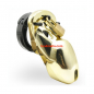 Preview: Herald Chastity Cage 7 x 3.5cm, gold  - Price Cut -