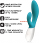 Preview: LELO Ina Wave™ Rabbit Vibrator,Ocean Blue. -PRICE CUT-