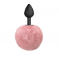 Preview: Lola Emotions: Pink Fluffy with a Black Silicone Plug