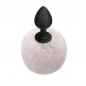 Preview: Lola Emotions: White Fluffy with a Black Silicone Plug