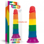 Preview: Lovetoy - Prider 7,0 " Hand Crafted Rainbow Dildo