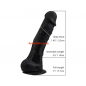 Preview: Loving Joy 7 Inch Realistic Silicone Dildo with Suction Cup and Balls, black