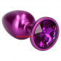 Preview: Metal Plug with Rhinestone, purple