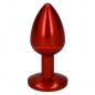 Preview: Metal Plug with Rhinestone, red