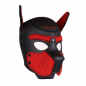 Preview: Neoprene Puppy Hood, black and red