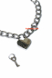 Preview: Party Hard - Embrace Metal Collar with heartshaped Padlock.