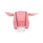 Preview: Pig Hood Mask, pink