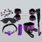 Preview: Secret Play Bondage / bdsm kit Black & Purple Collection