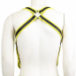 Preview: Slave Chest Neoprene Harness, black-yellow