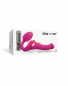 Preview: strap-on-me® - Multi Orgasm - Strap-On Vibrator with Licking Stimulator and Remote Controll - Size S, fuchsia