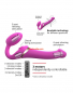 Preview: strap-on-me® - Multi Orgasm - Strap-On Vibrator with Licking Stimulator and Remote Controll - Size S, fuchsia