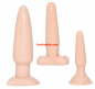 Preview: Vanilla Dip Butt Plugs Set, flesh