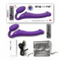 Preview: Strap-on-me: Vibrating Bendable Strap-On - Size M, purple