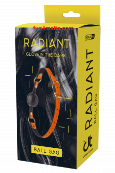 Radiant Glow in the Dark Ball Gag, orange