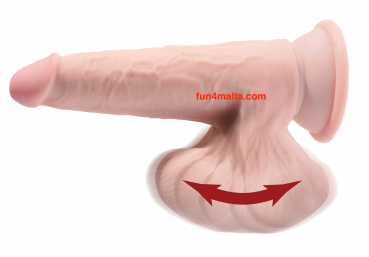 King Cock Plus 6 (7,7) Inch Triple Density Cock With Swinging Balls Light