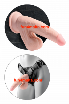 King Cock Plus 6 (7,7) Inch Triple Density Cock With Swinging Balls Light