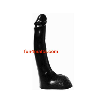 All Black Dildo Justin, 11,5 inch