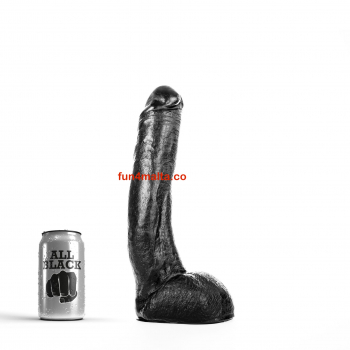 All Black Dildo Justin, 11,5 inch