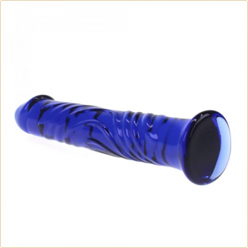 Blue Glass Dildo Bobo