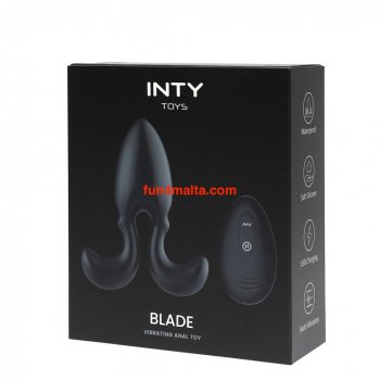 Inty Toys Blade - Anal Vibrator with Remote Control - rechargeable & waterproof -