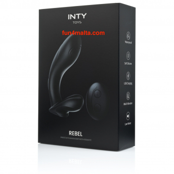 Inty Toys Rebel Prostate Massager with Remote Control - Rechargeable & Waterproof -