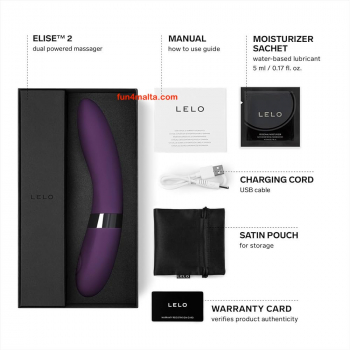 LELO Elise 2, plum - waterproof & rechargeable.