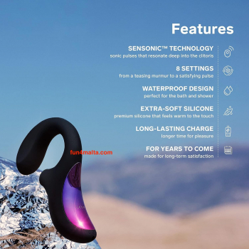 LELO Enigma™ Dual Stimulation Sonic Massager, Black - waterproof -