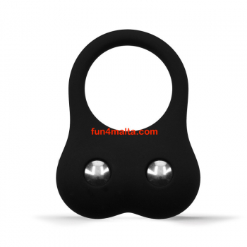 Rude Rider Medium Weighted Cockring, black