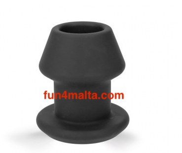 Rude Rider Hollow Anal Plug small, black