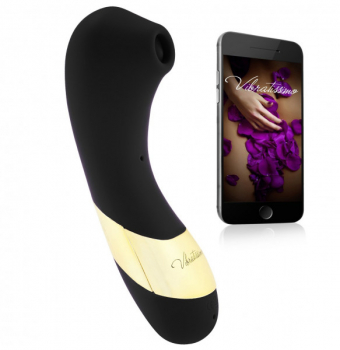 Vibratissimo Secret Kiss + Licker, black