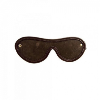 Bound Nubuck Leather Blindfold