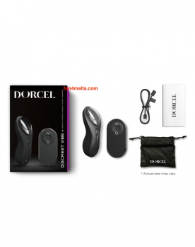 Dorcel Discreet Vibe Panty Vibrator with Remote Control, black - waterproof & rechargeable - Price Cut -