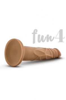 Dr. Skin Realistic 7,5 inch Dildo with Suction Cup, brown (mocha)