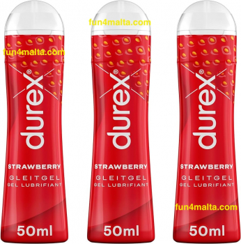 Durex Strawberry Lube 3 x 50 ml.