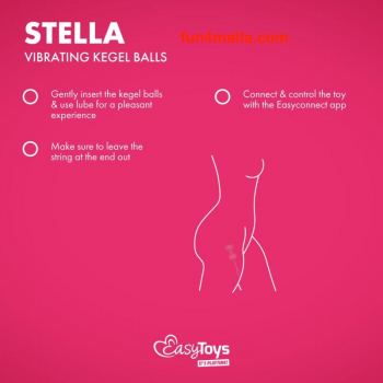 Easy Toys - Stella, Vibrating Kegel Balls, pink