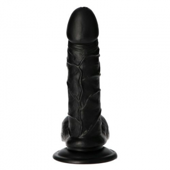 Dildo Emilio, black  - made in Italy -